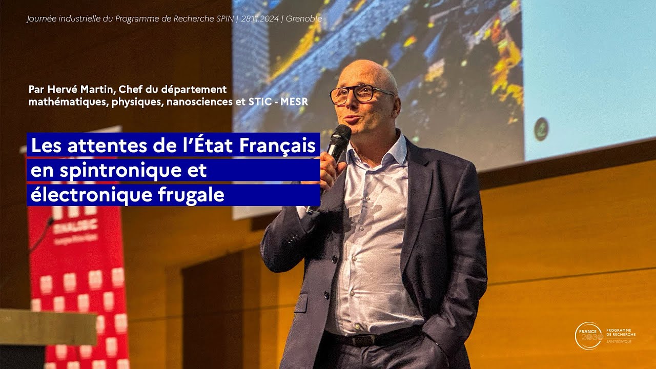 Les attentes de l’État Français en spintronique et électronique frugal