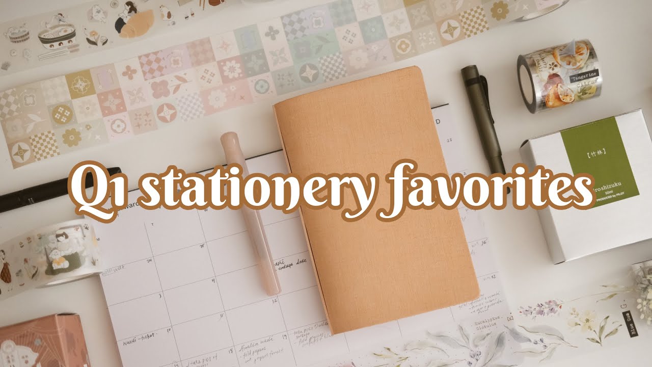 Stationery favorites of first quarter of 2025; pens, inks and various journaling items