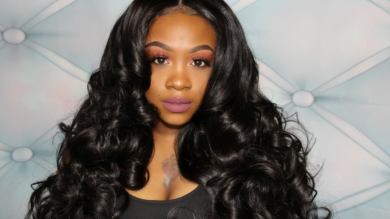 HOW TO PIN CURL SET USING A CURLING WAND :SEXY BOUNCY CURLS