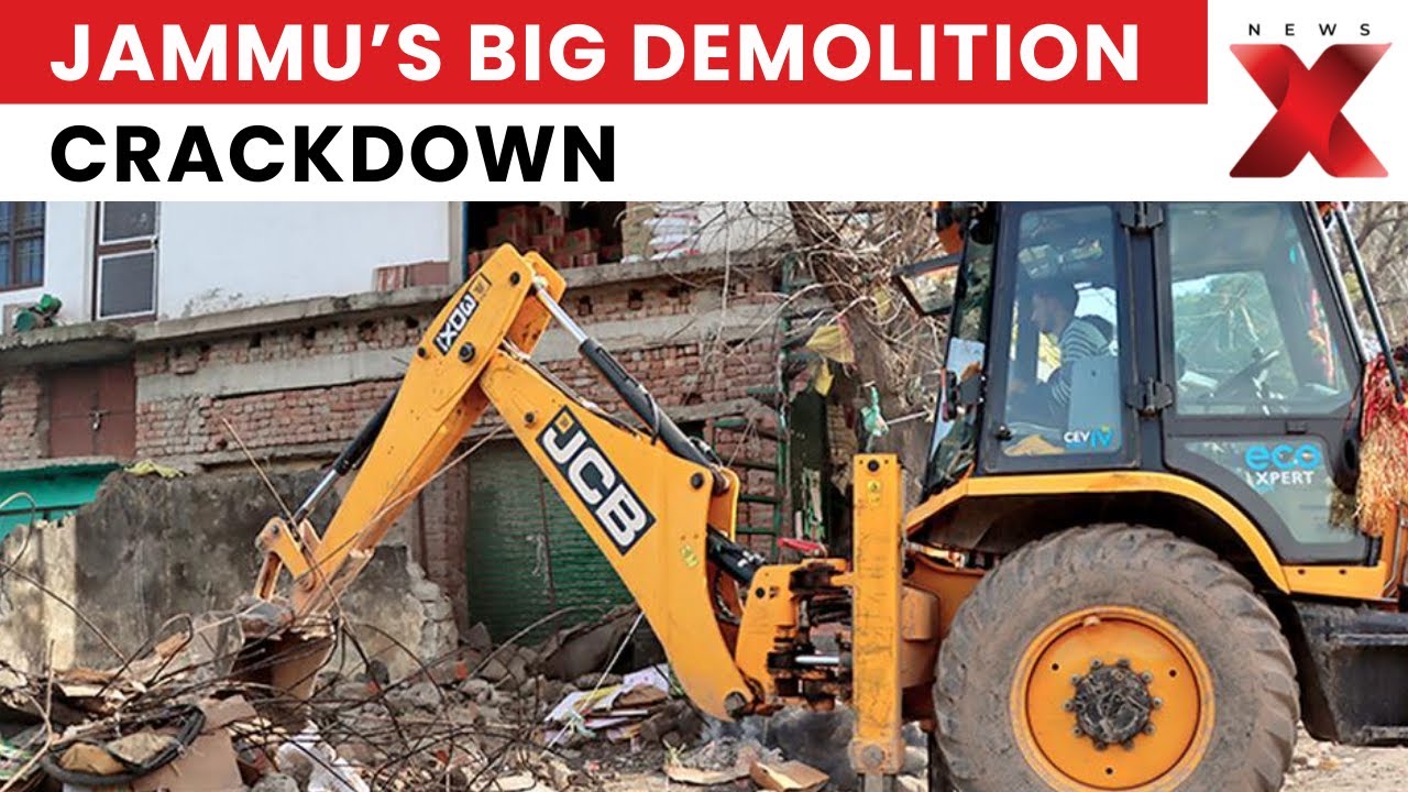 Jammu Crackdown: Demolition Drive Targets NDPS Offenders & Illegal Encroachers