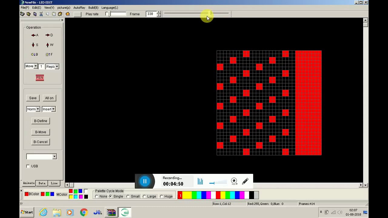 Make led pixel effect in Led walker software Available 9827264608
