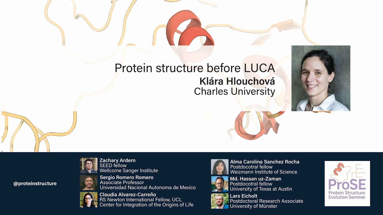 Protein Structure Evolution Seminar - Klara Hlouchova