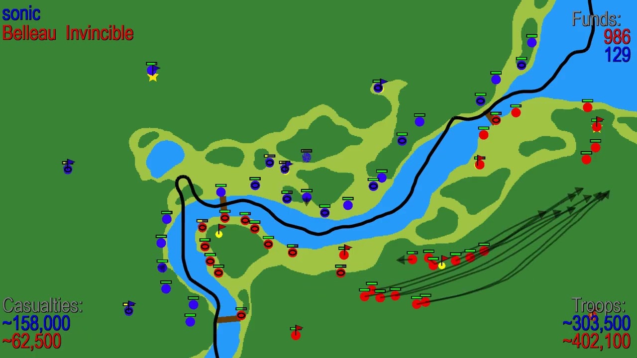 War of Dots - Many Failed Naval Invasions