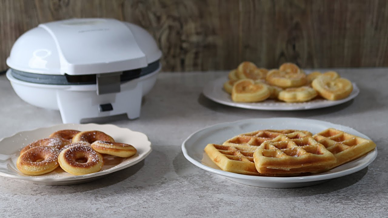Prepariamo insieme waffle, ciambelline e mini muffin con la Piastra per Waffle Cecotec