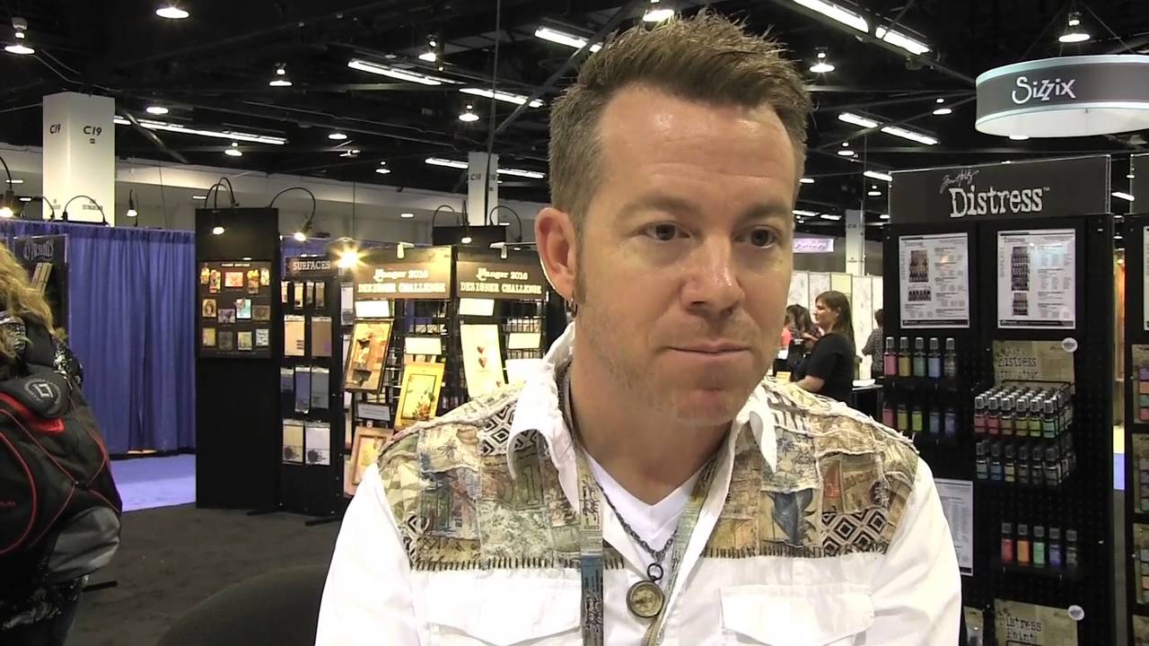 Tim Holtz demos his designer Mica Sprays - CHA 2016