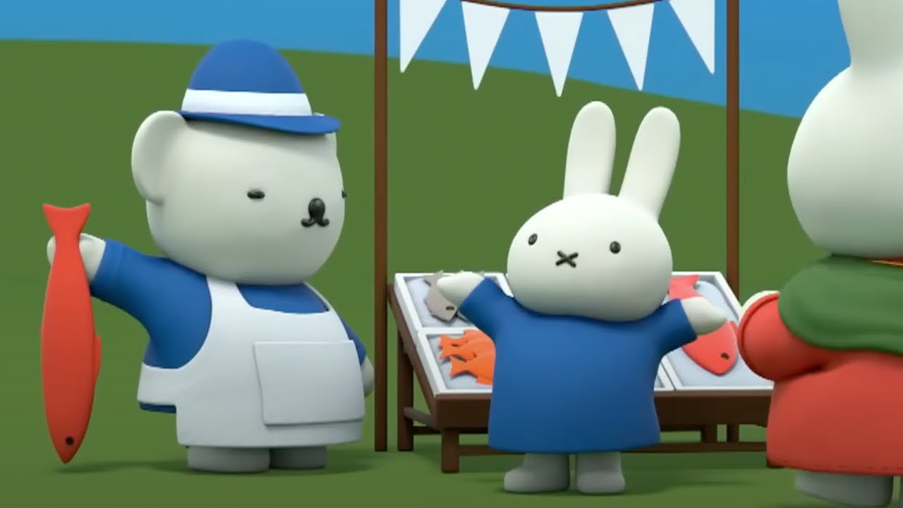 nijntje koopt vis | nijntjes avonturen, groot en klein | nijntje | series voor kids