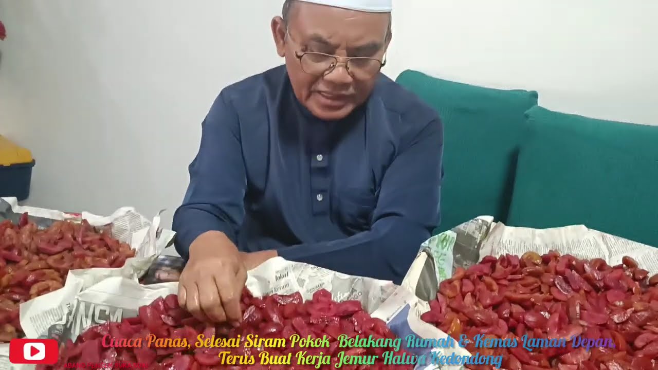 Cuaca Panas Siram Pokok, Jemur Manisan Halwa Kedondong & Kemas Laman Rumah/ APSS Terus Semangat