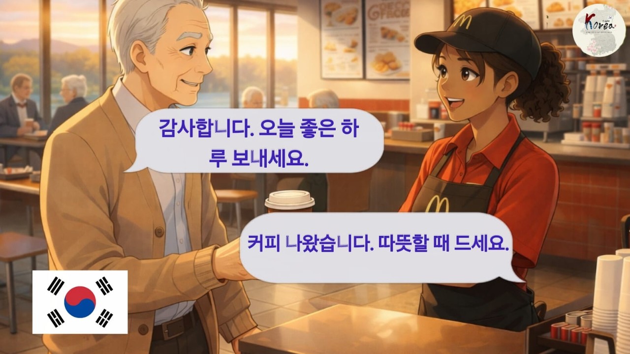 Learn Korean with Fast Food Conversations! 🍔🇰🇷 Simple Everyday Korean Dialogue for Beginners