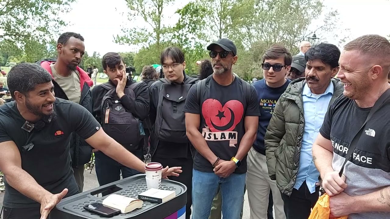 Trinity makes perfect sense, but his claim has been dismantled! Hamza And Visitor Speakers Corner