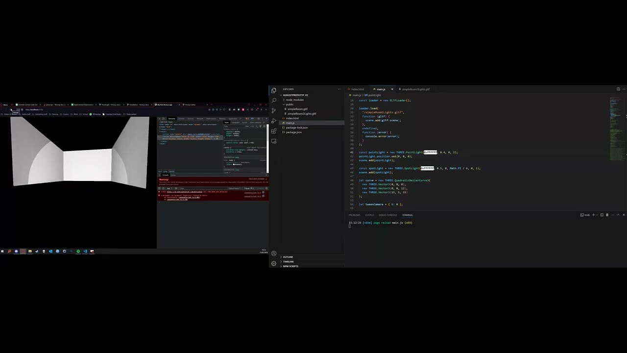 Diplomarbeit - ThreeJS Kamerabewegung