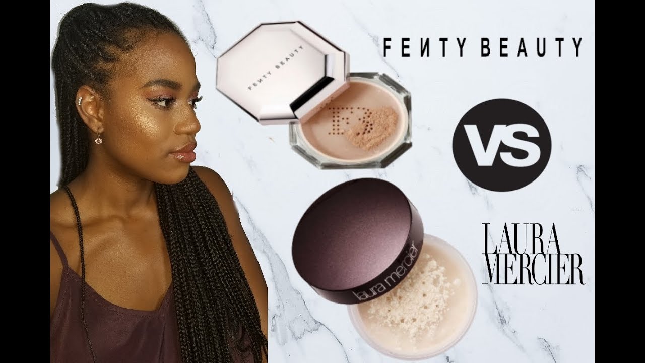 FENTY BEAUTY Pro Filt'r Retouch Setting Powder Vs. LAURA MERCIER Loose Setting Powder