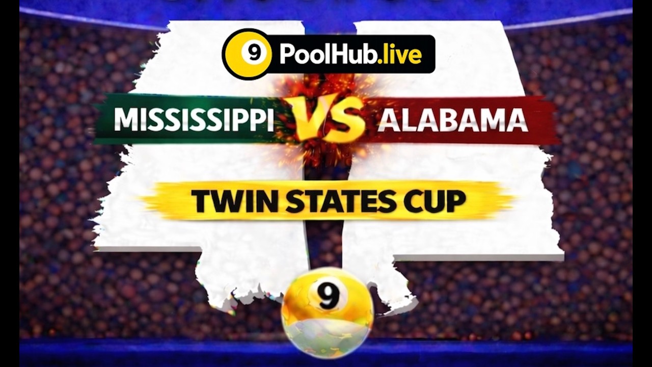 DAY 1: PoolHub.live Presents: Twin States Cup 2026 | Mississippi vs Alabama | LIVE from ICB