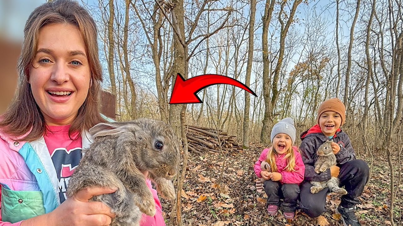 😍История о Кролике в ЛЕСУ/ Что мы сделали с Кроликом?