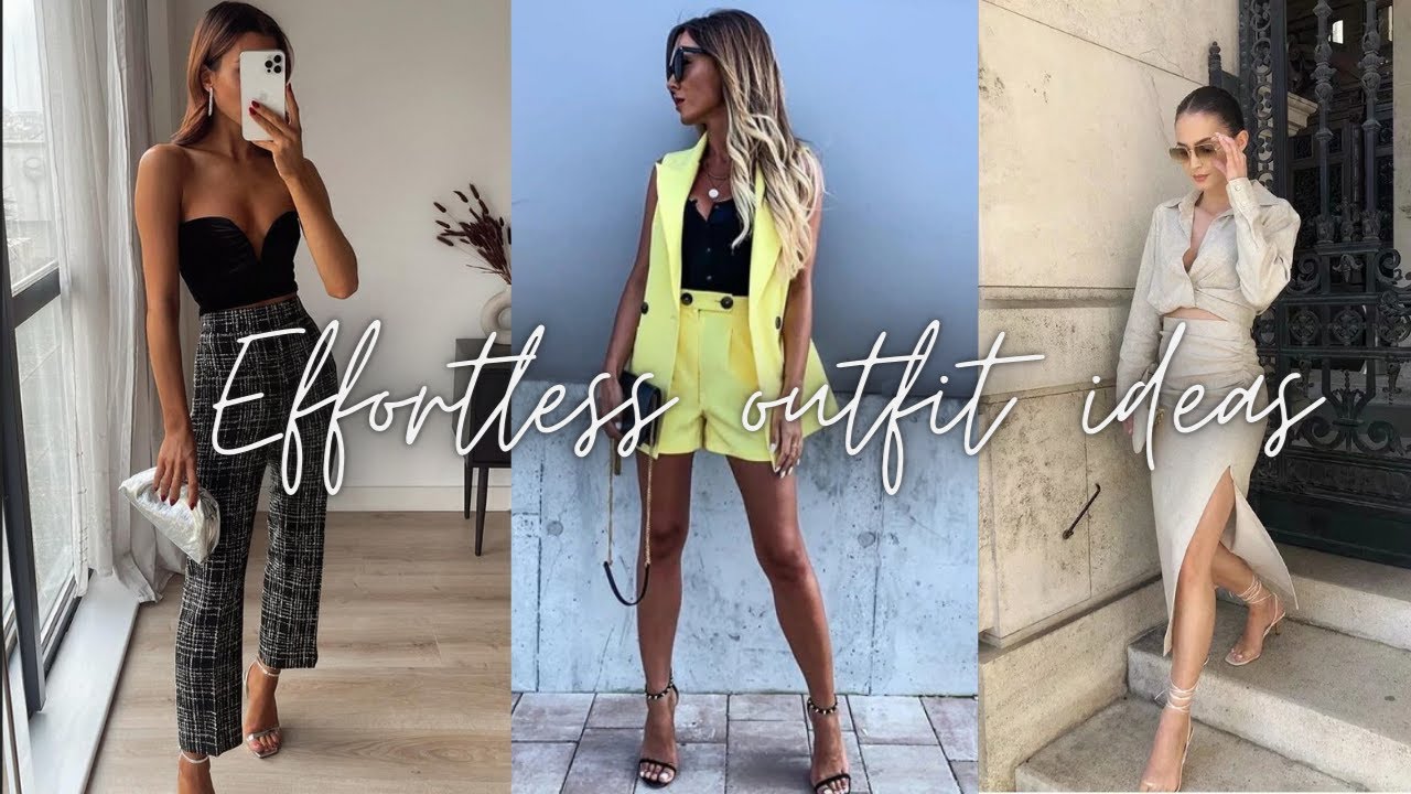 Effortless chic outfit ideas for spring 2022 l classy lookbook
