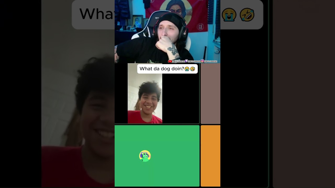 What the dog doin?🤣😭 #justchating #streamclips #realdzion #shorts