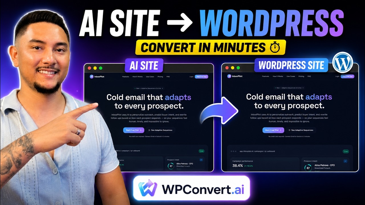 How To Convert Any AI Website into WordPress (Lovable, Cursor, Claude, Bolt, v0 & More)