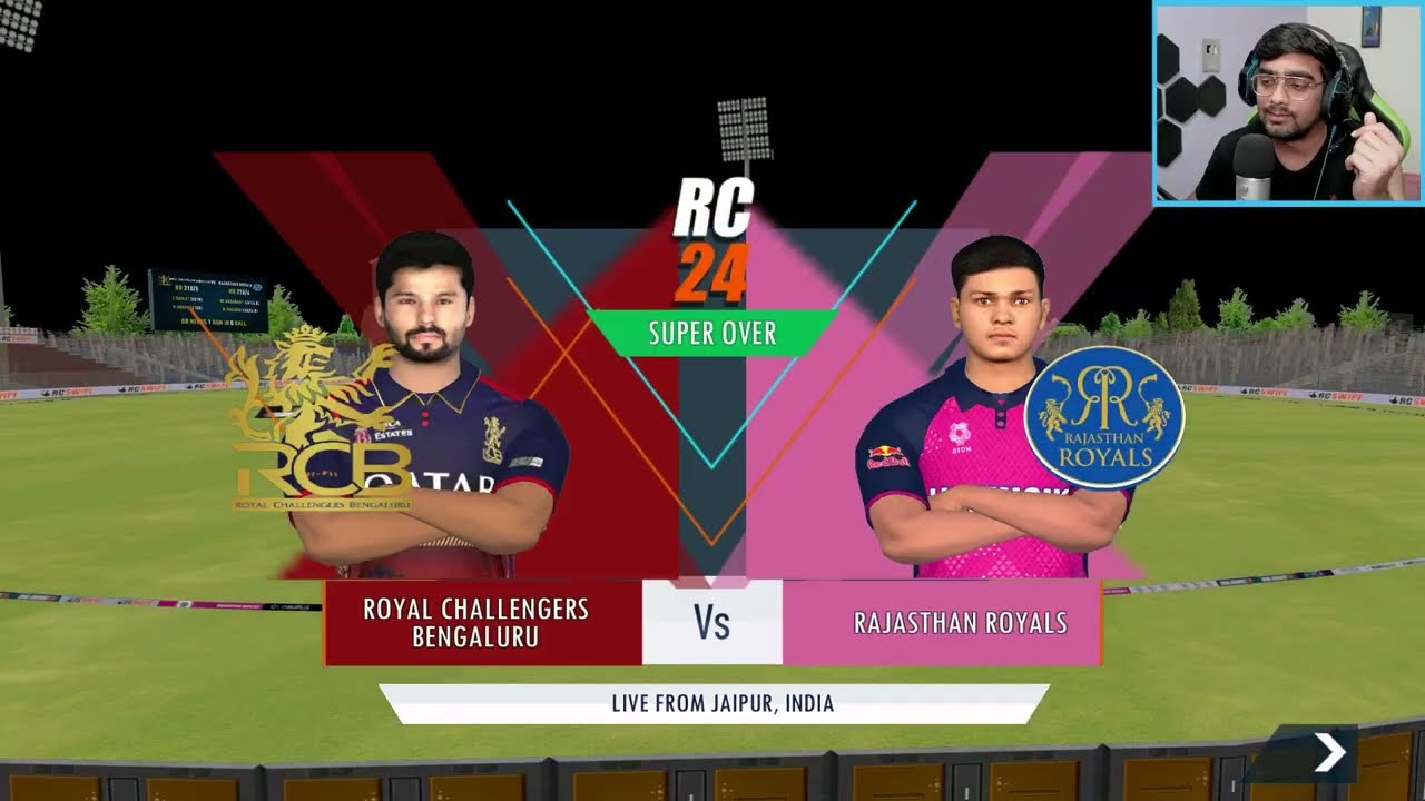 SUPER OVER! RCB Vs RR RCPL 2025