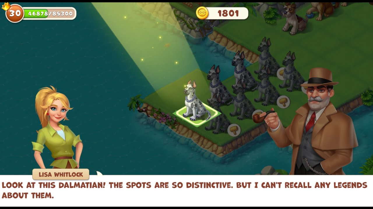 (Tropical Merge) Win Event Golden Age. Continue Canine Resort with creating Great Dane.