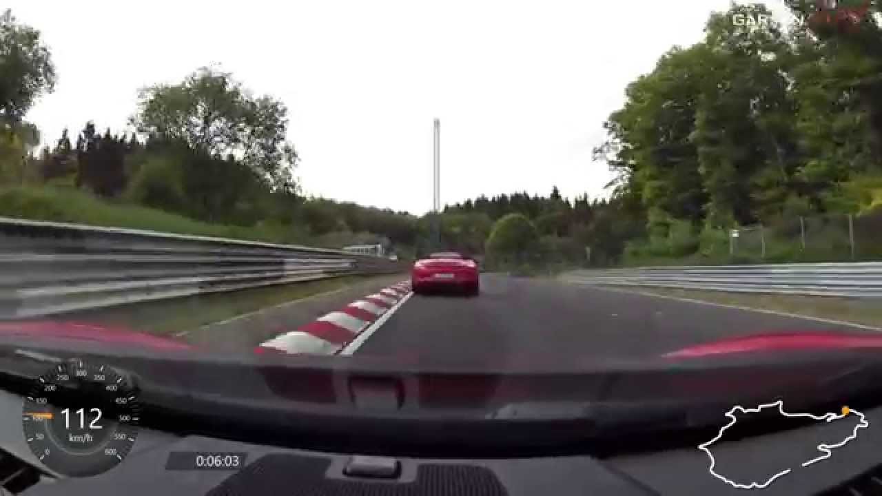 Porsche Boxster GTS chasing another Boxster GTS @ Nürburgring (BTG 8.20)