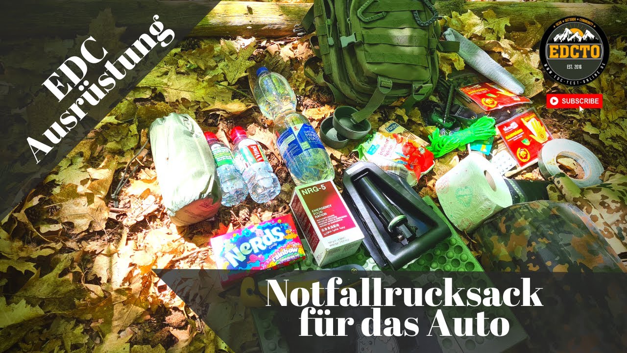 Notfallrucksack Auto: EDC Rucksack für die Familie | Was habe ich dabei?