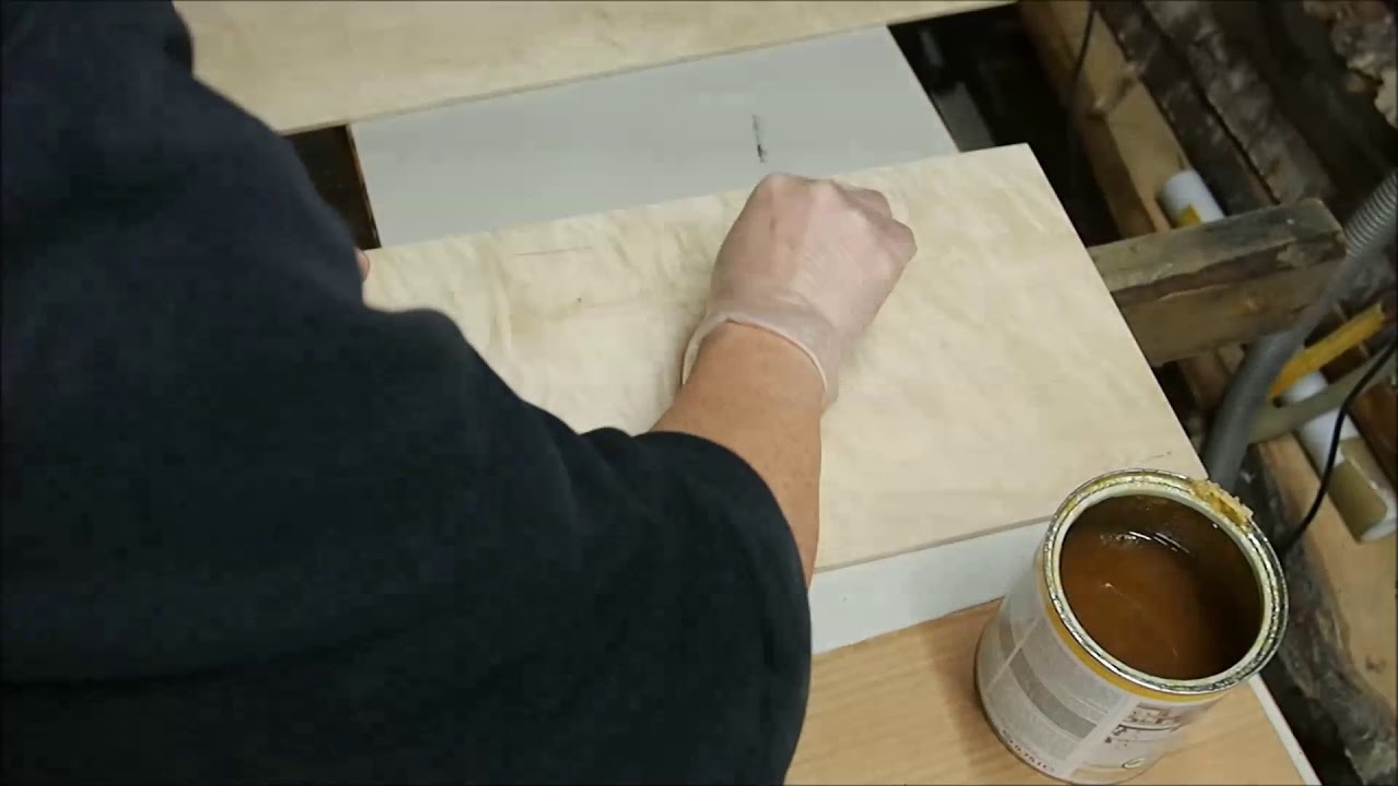 Making drawer panels from flamed birch