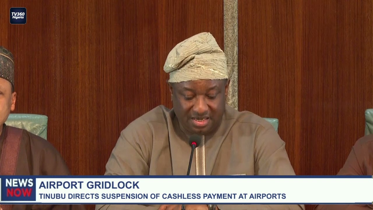 Tinubu directs suspension of cashless payment at airports