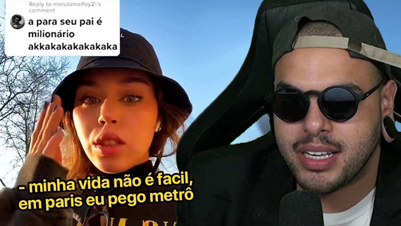 Ela tem pais milionários e está sofrendo em Paris