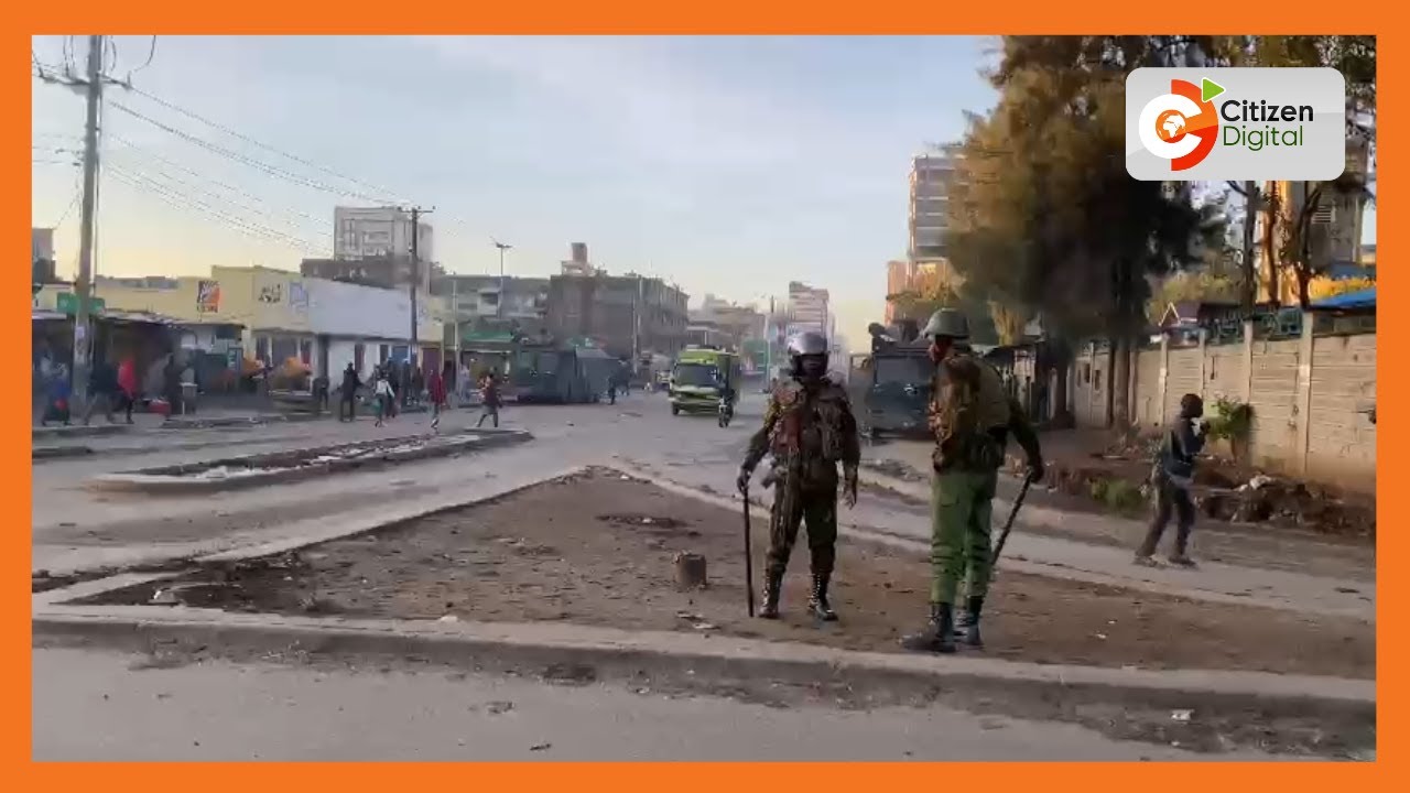 Heavy security deployment on Juja road