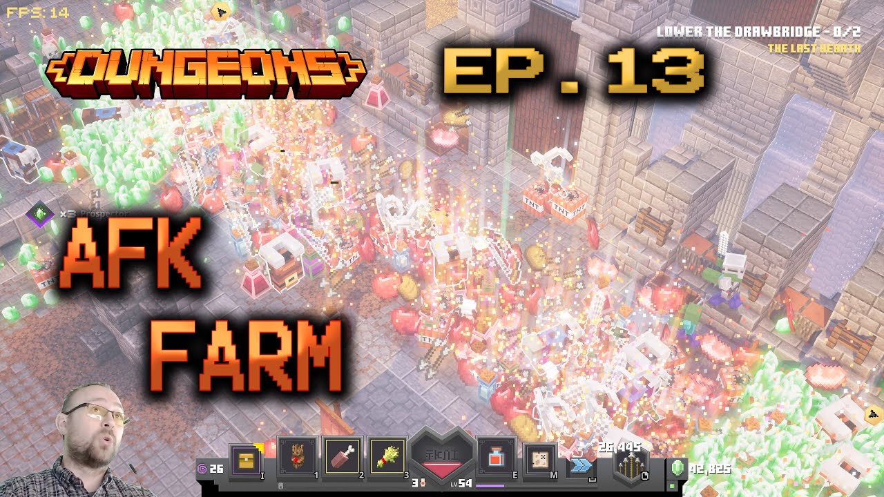 Minecraft Dungeons Walkthrough Ep.13 - AFK Emerald Farm | GameWithSki