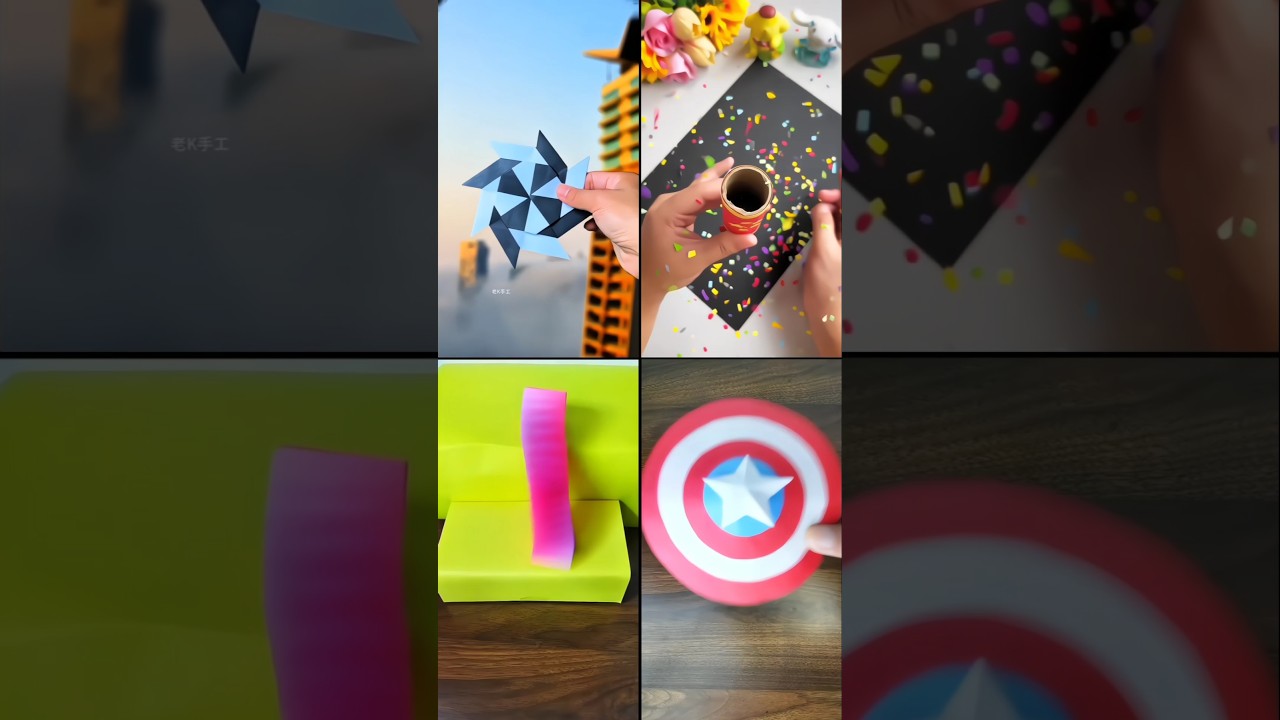 Amazing DIY ideas ft. Ninja Star, Confetti Popper, Slinky and Captain America Shield!
