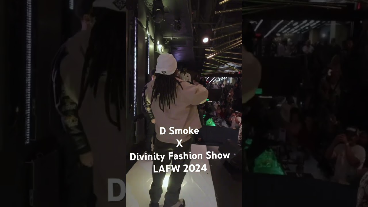 D Smoke walking the stage during LAFW 2024. Divinity Fashion Show. 