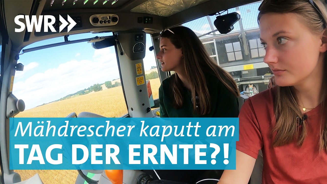 Landmaschinen im Einsatz: Die Lohnerinnen im Wettlauf gegen das Wetter bei der Getreideernte