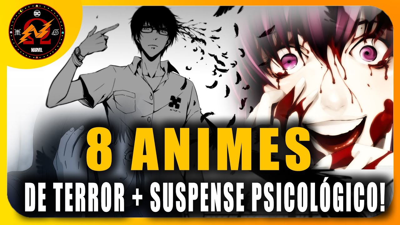 8 ANIMES DE TERROR E SUSPENSE PSICOLÓGICOS PARA VOCE ASSISTIR AINDA EM 2023! #anime #suspense