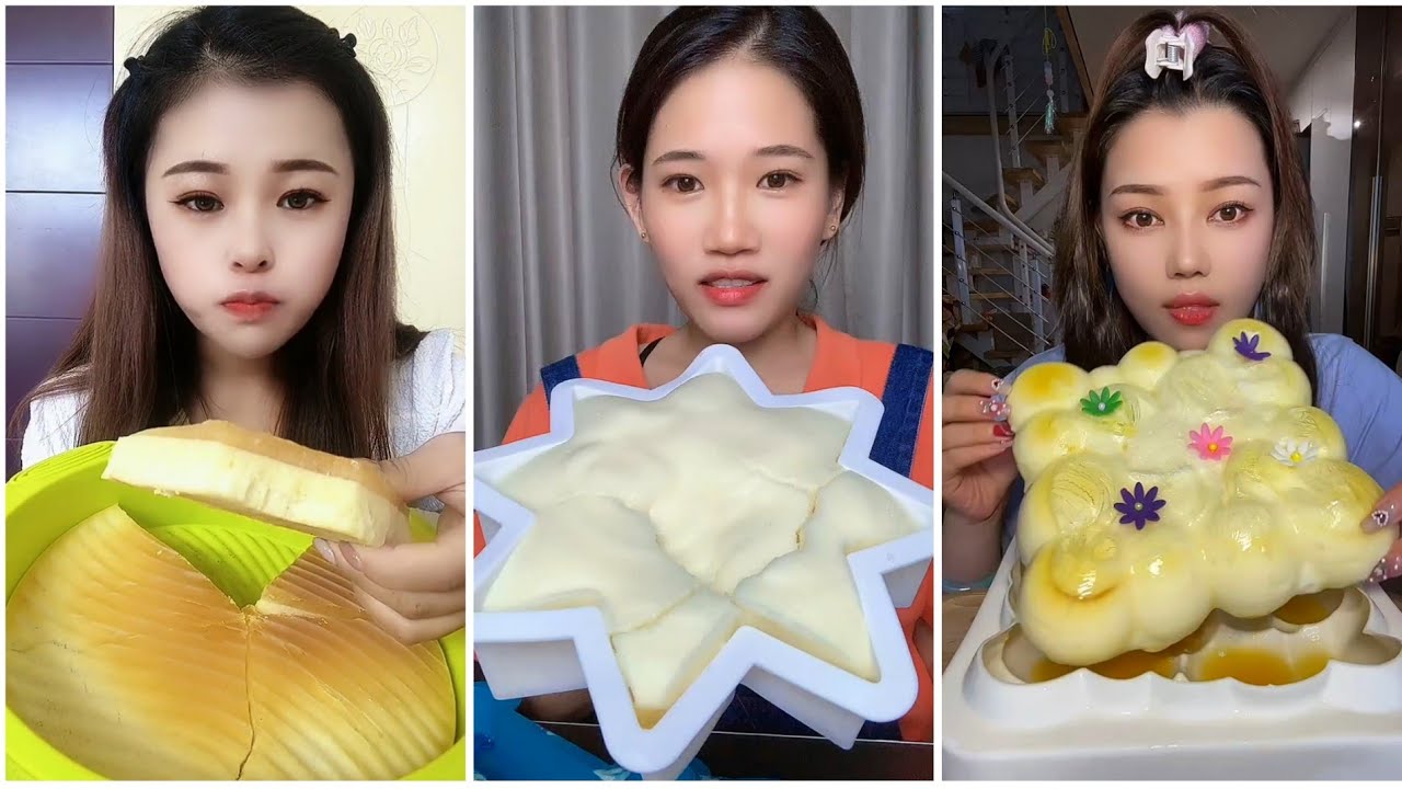 ASMR foam ice eating
