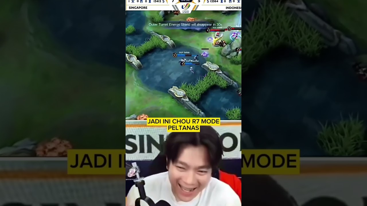 MOMENT CHOU R7 MODE PELATNAS #chou #r7 #rrq #mobilelegends #shorts