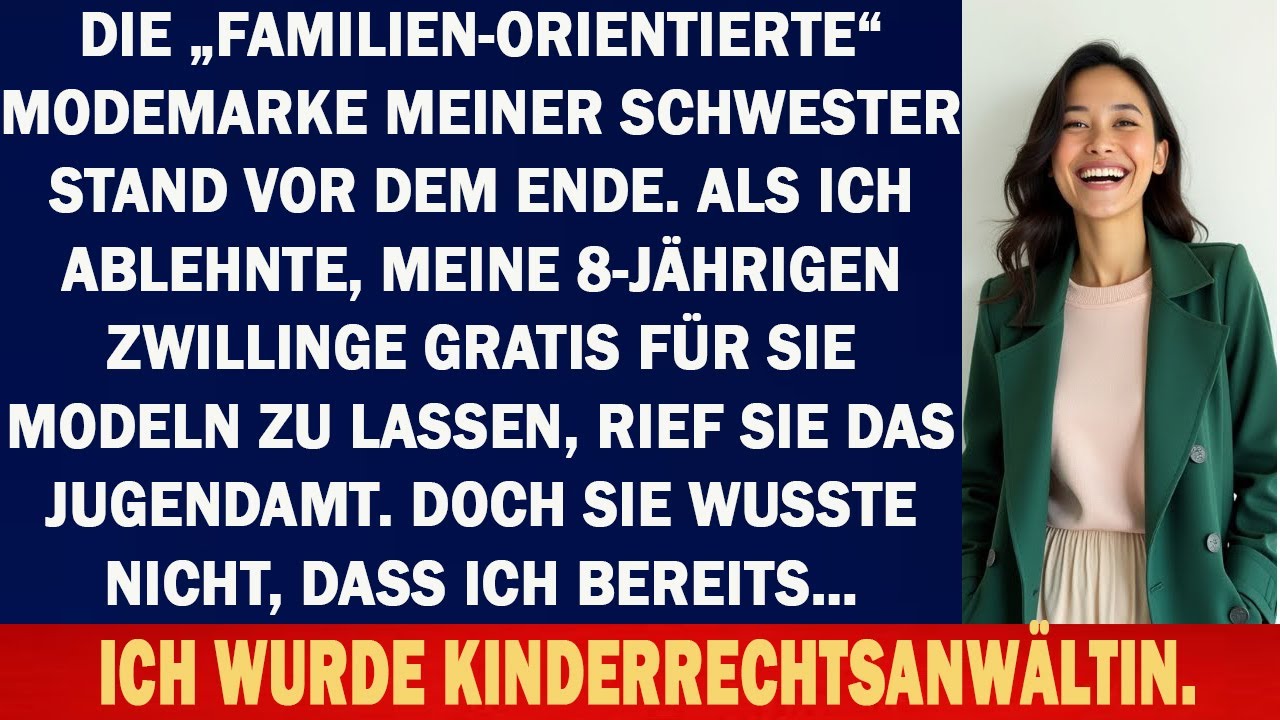 SCHWESTER RIEF DAS JUGENDAMT, WEIL MEINE KINDER NICHT FÜR IHRE MARKE MODELN WOLLTEN–SIE AHNTE NICHT…