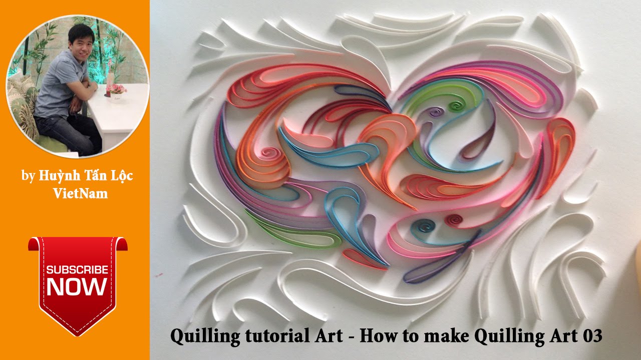 Quilling tutorial - How to make quilling art 03