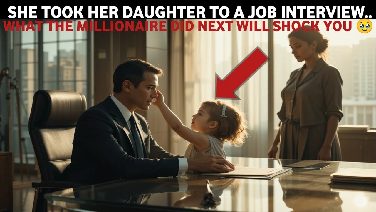 She Took Her Daughter to a Job Interview... What the Millionaire Did Next Will SHOCK You 💔💼👧