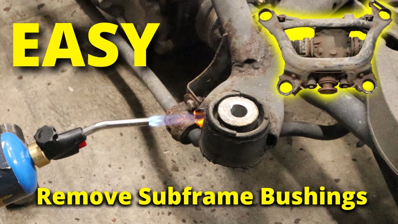 How to: REMOVE E46 Rear Subframe Bushings! (+Powerflex Upgrades!)