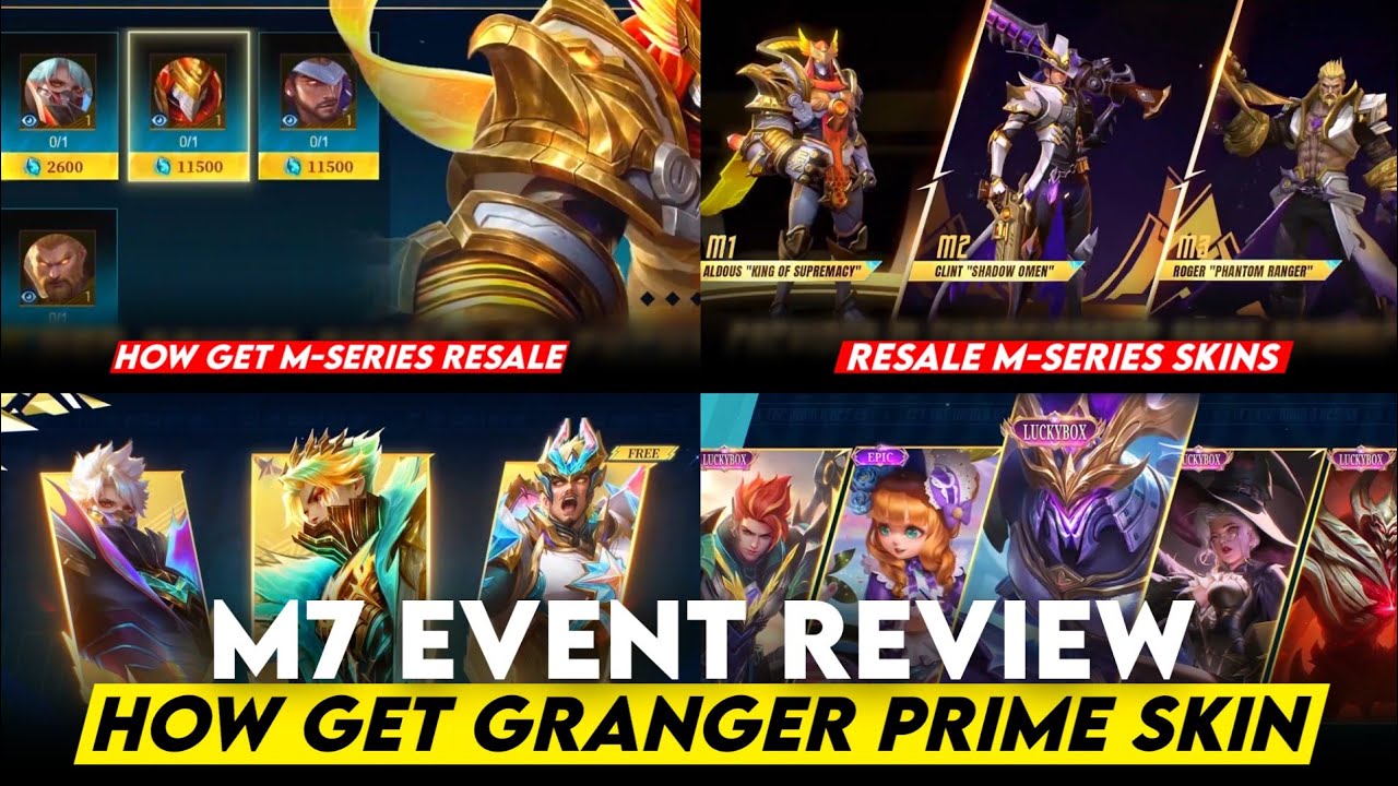 M7 EVENT REVIEW | M1 M2 M3 RESALE SKINS | FREE EXP LEVEL M7 | HOW GET GRANGER PRIME SKIN