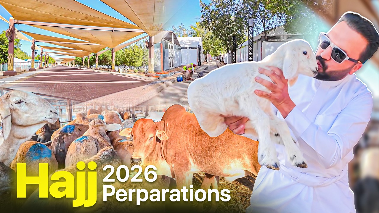 Hajj 2026 Preparations 🕋 in Arafat 🏔 Makkah Ki Bakra Mandi 🐐 😍