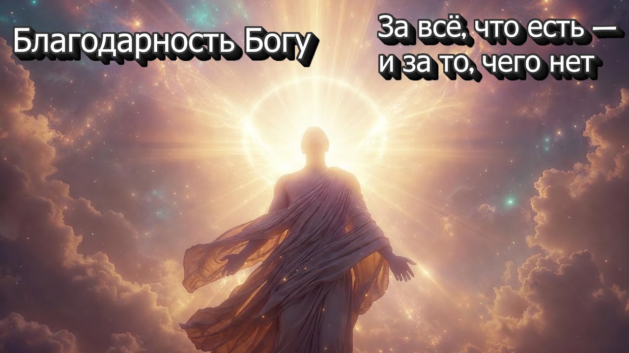 Медитация на Благодарность Богу за всё, что есть — и за то, чего нет!
