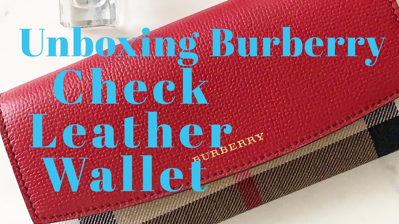 Burberry House Check Leather Continental Wallet