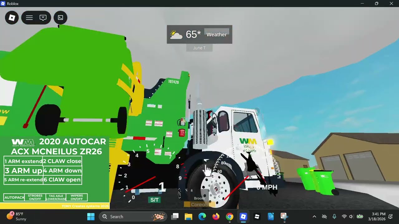 WM ACX Mcnelius Ngen ZR on early morning yard waste (Part 1/3) (107420)