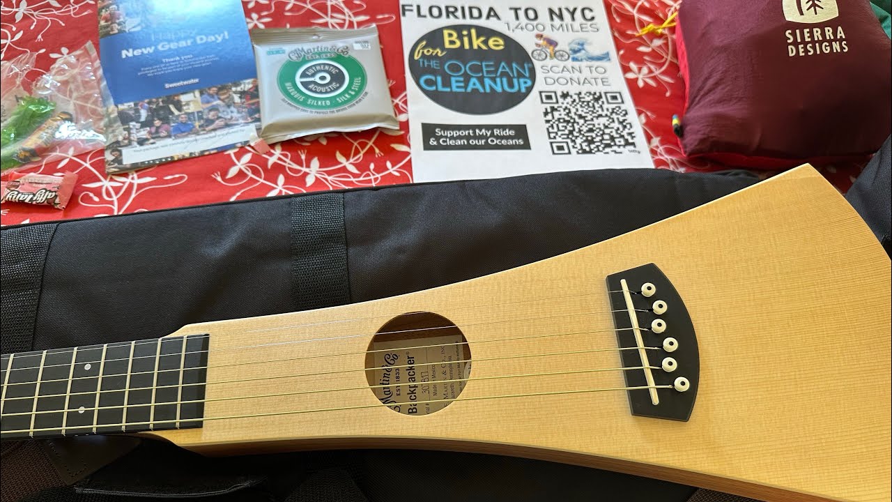 Unboxing The Martin Backpacker Guitar: for Solo Cycling Fundraiser for The Ocean Cleanup 🚴‍♀️🌊🌎🎸