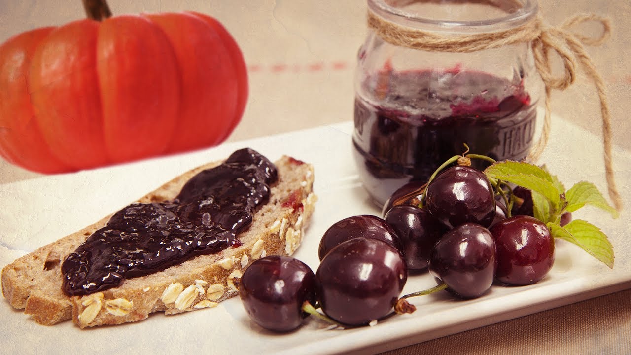 Mermelada casera de cerezas auténtica. Receta cocina.