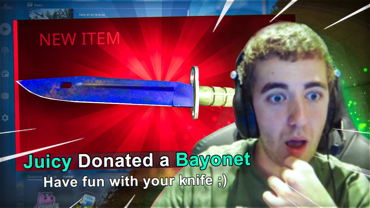 this BAYONET DOPPLER donation made him speechless...