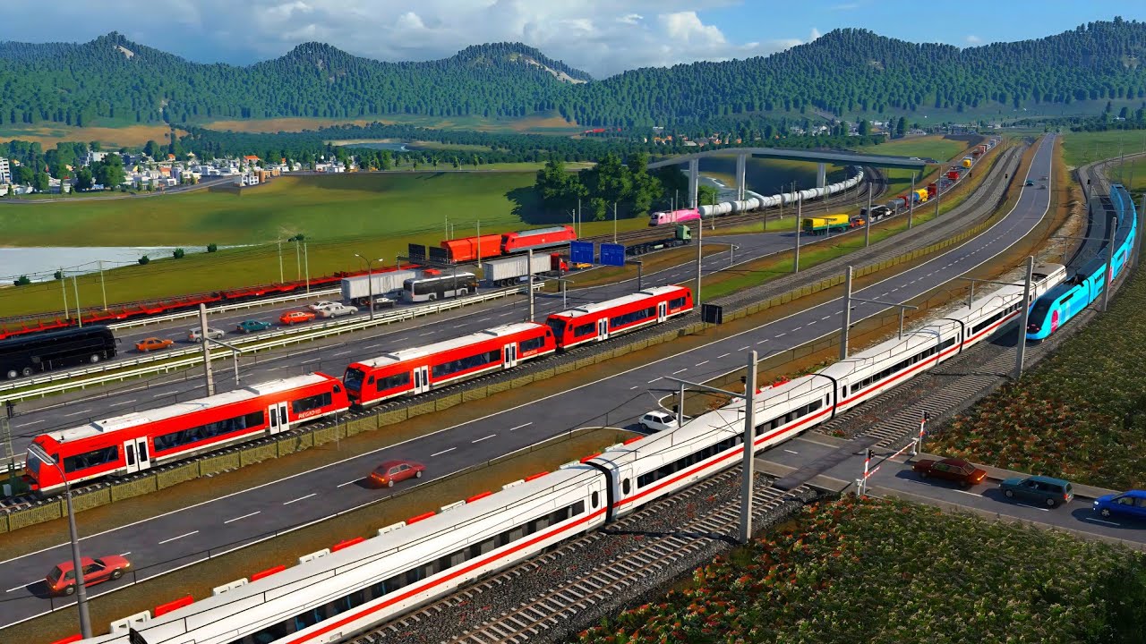 Transport Fever 2: Der Bahnübergang Teil 857