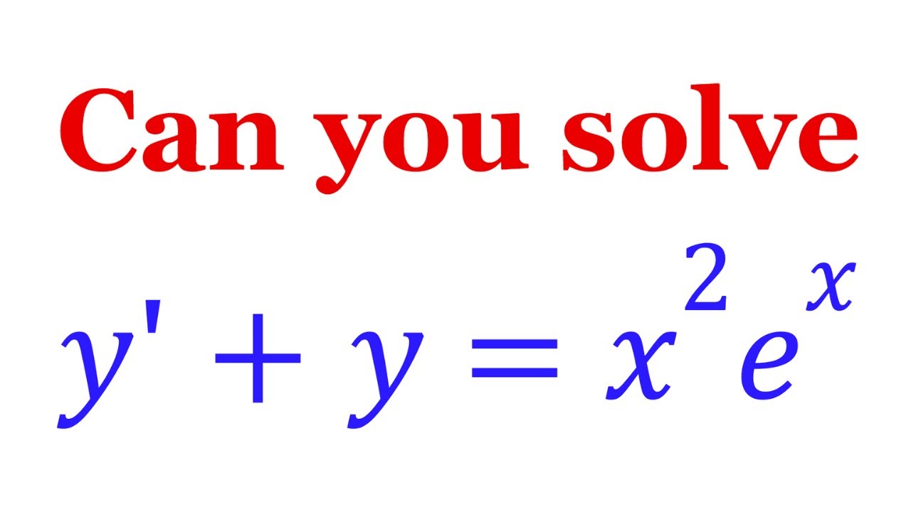 Let's Solve An Interesting Differential Equation