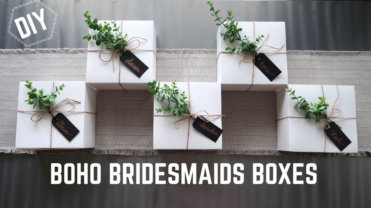 DIY Bridesmaids Proposal Boxes | BOHO Inspired